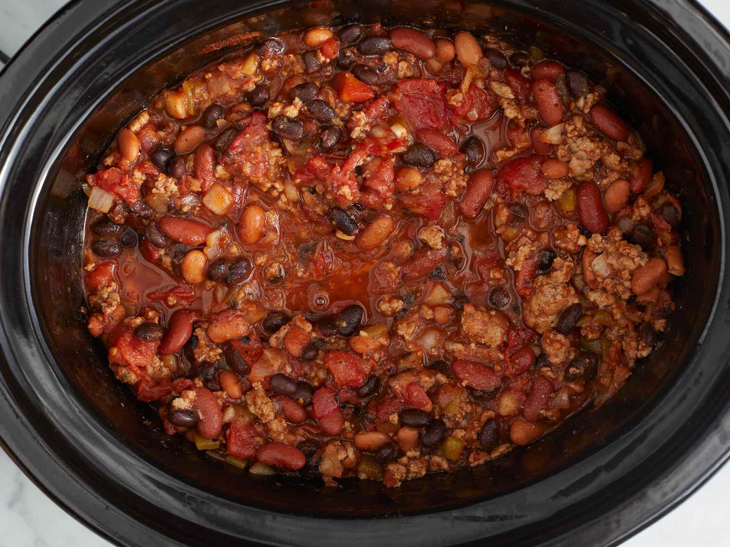 Slow Cooker Ohio-Style Beef and Bean Chili
