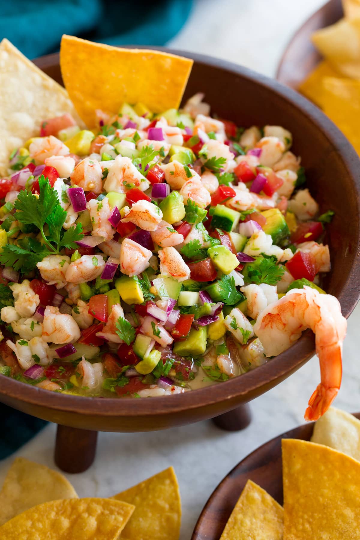 Shrimp and Plantain Ceviche with Cilantro and Chili