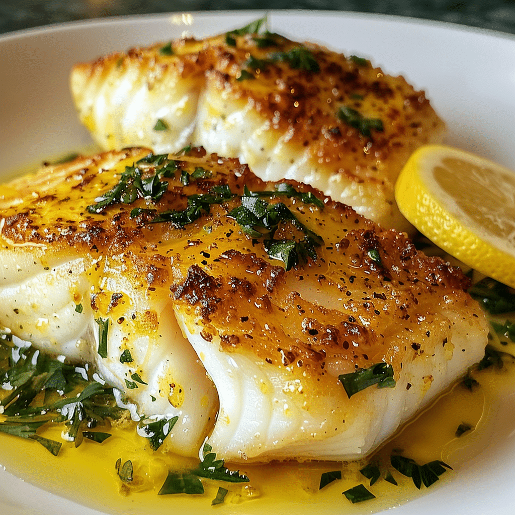 Baked Cod with Lemon-Thyme Butter