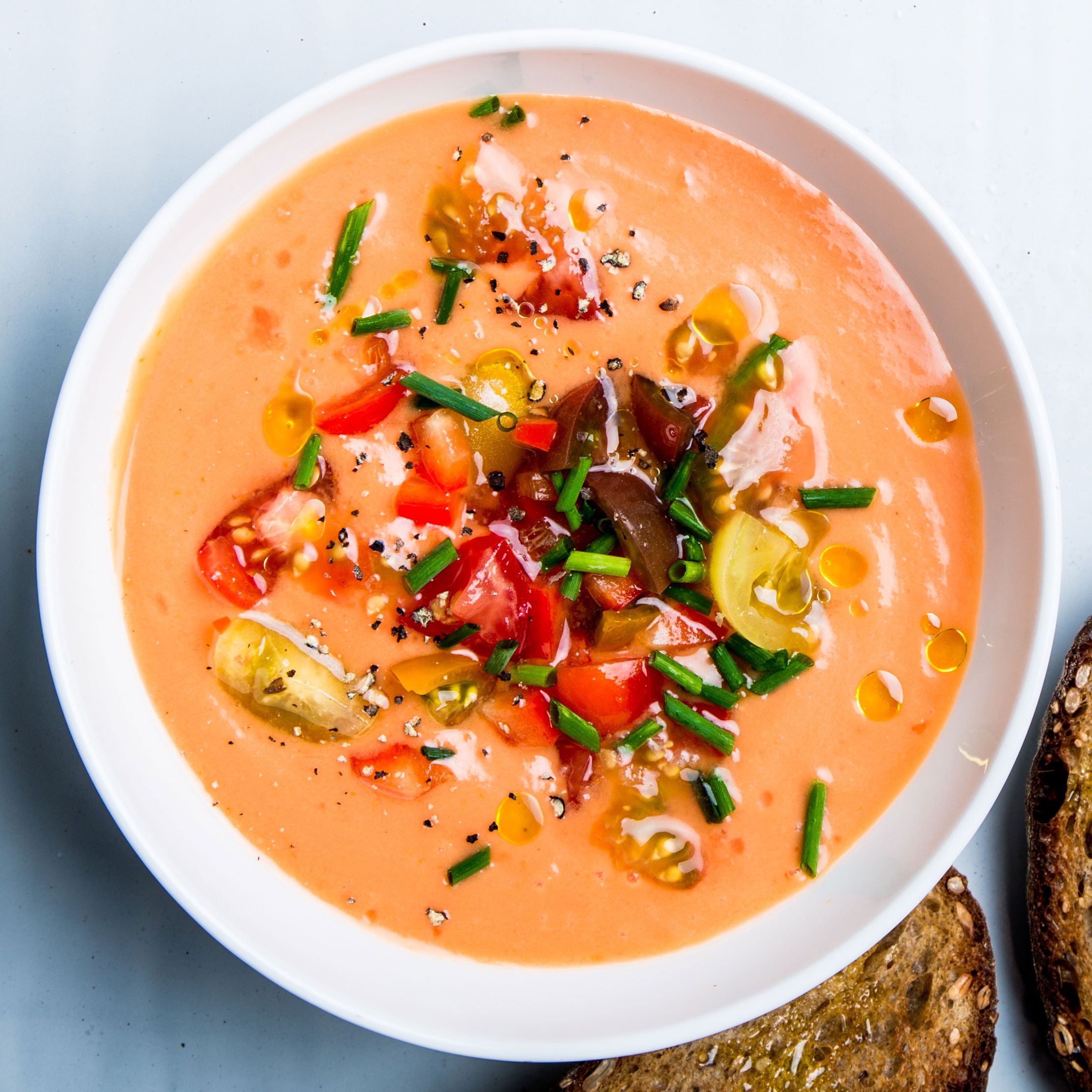 Garlic and Tomato Spanish Gazpacho