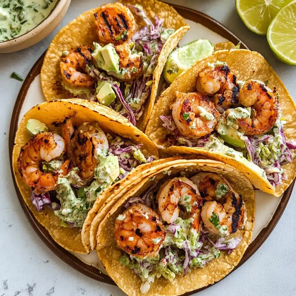 Lime-Infused Grilled Shrimp Tacos with Cilantro Slaw