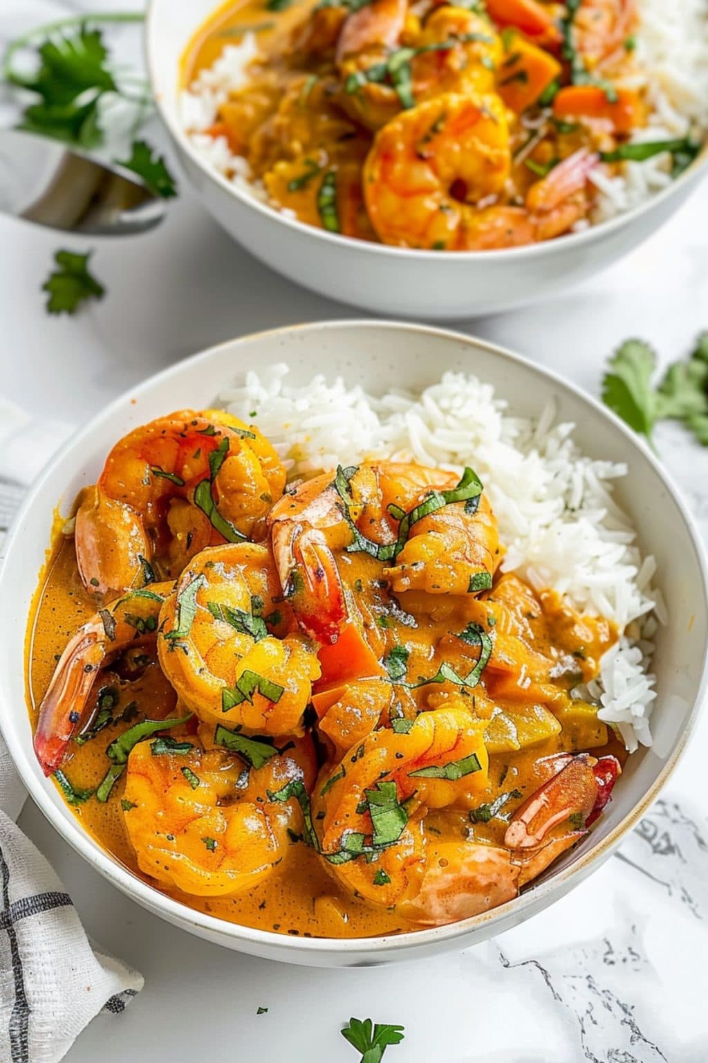 Tiki-Style Coconut Curry Shrimp with Jasmine Rice