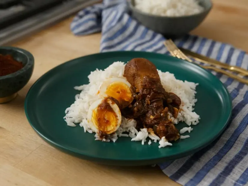 Slow-Simmered Doro Wat Chicken Stew with Berbere and Hard-Boiled Eggs