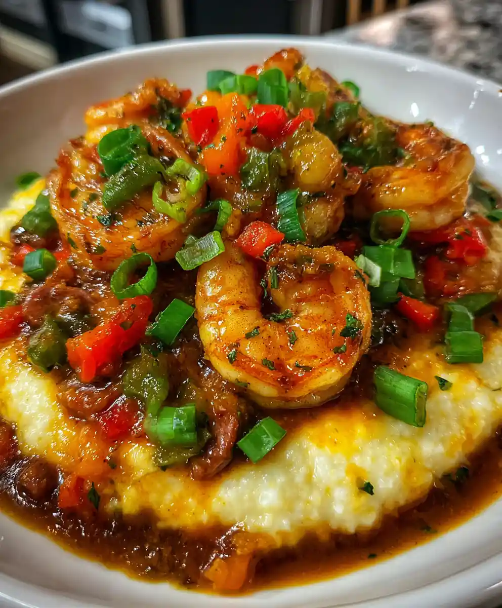 Cajun-Spiced Shrimp and Grits