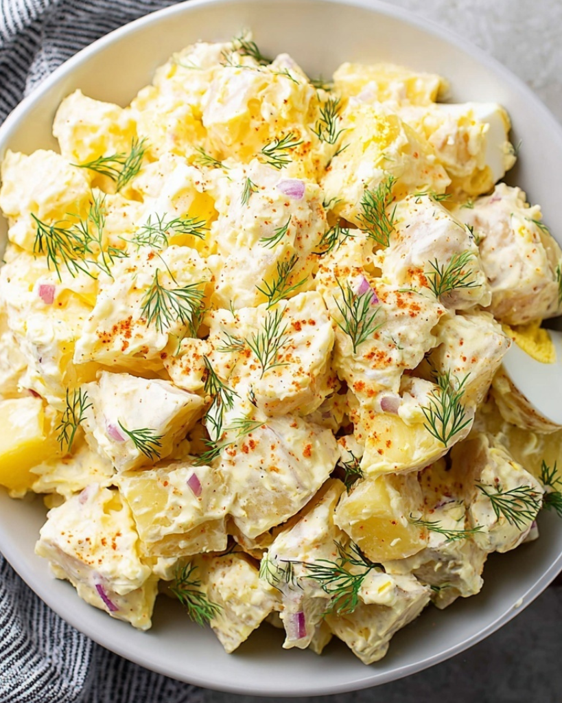 Classic Gluten-Free Potato Salad with Dill and Mustard