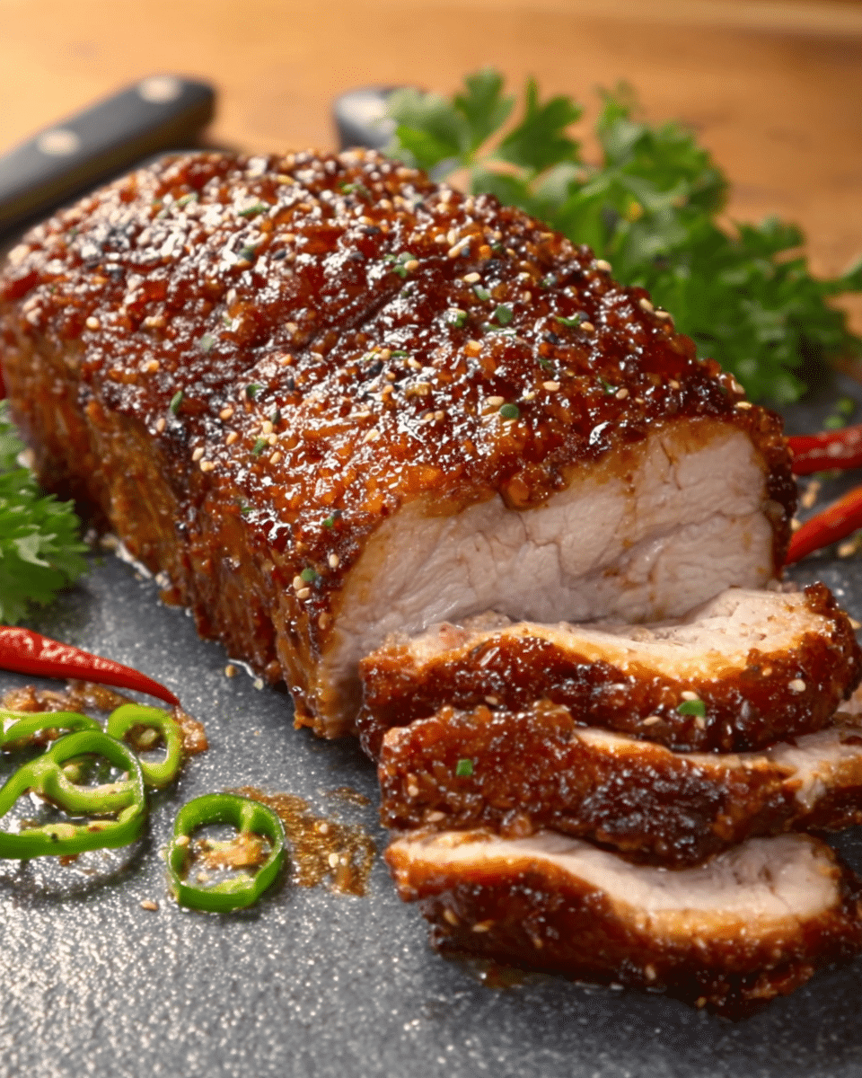 Barbecue Pork with Honey-Soy Glaze