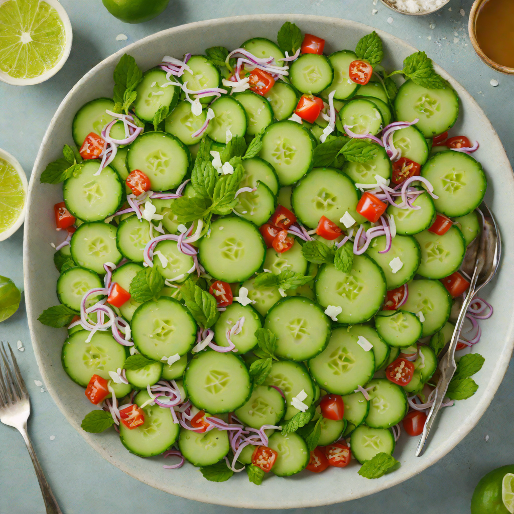 Cucumber-Mint Hydration Salad with Coconut Water Dressing
