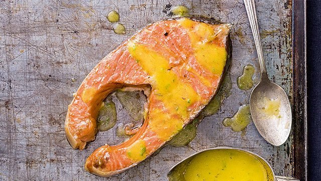 Lemon-Dill Baked Salmon with Herbed Butter