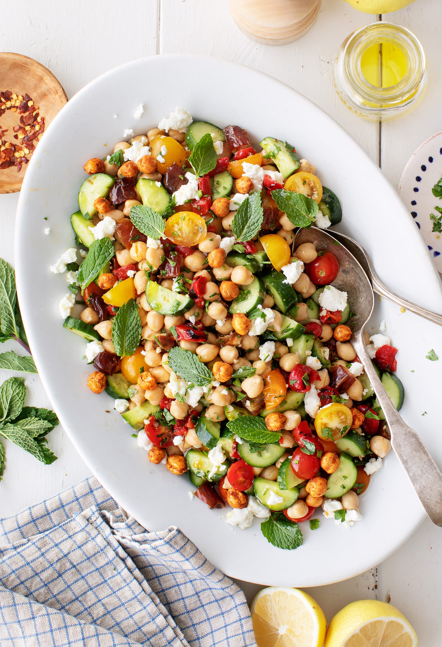 Four-Ingredient Mediterranean Chickpea Salad