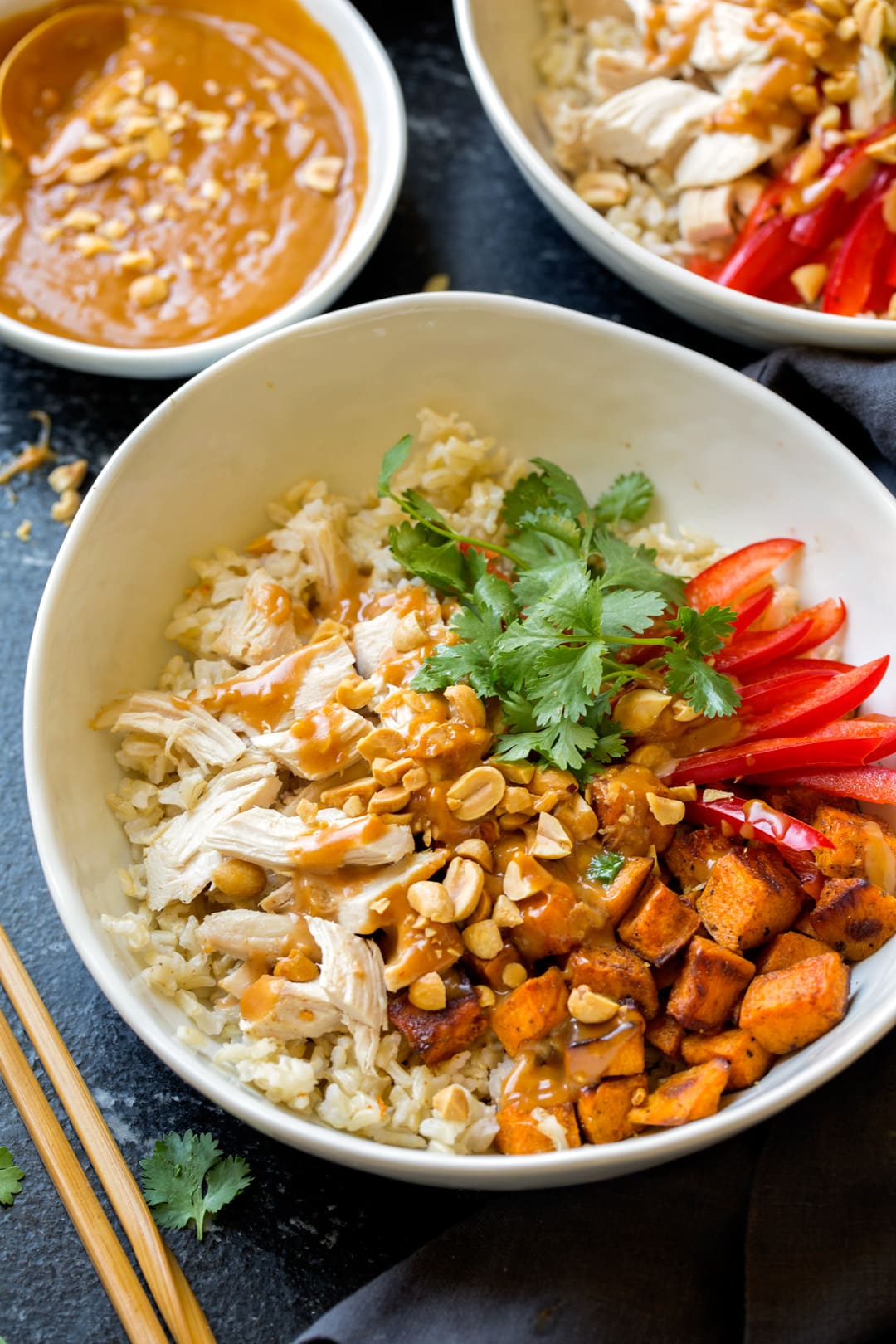 Gently Steamed Chicken and Vegetable Rice Bowl