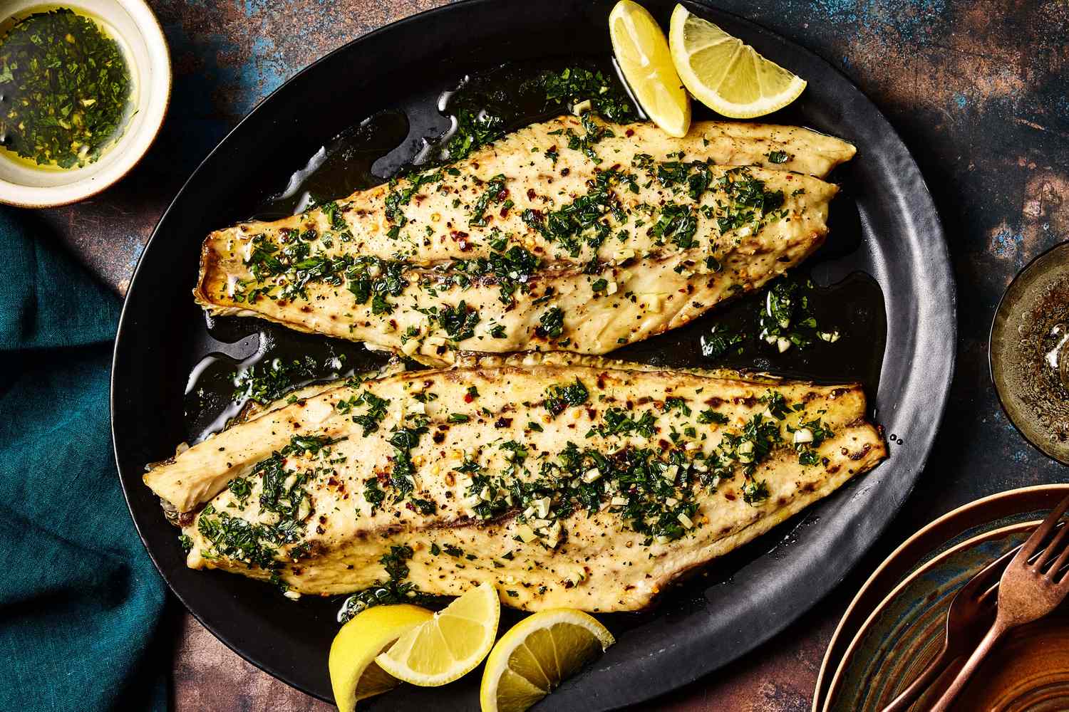 Pan-Seared Gulf Coast Redfish with Garlic Butter and Lemon