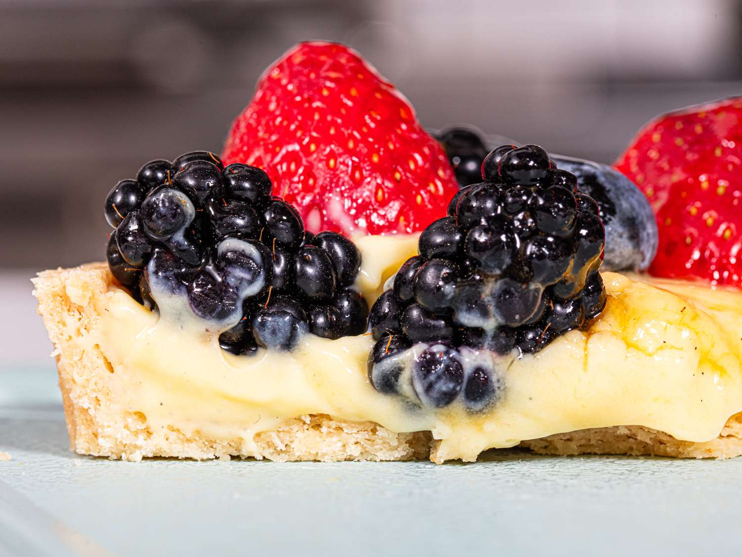 Layered Citrus Glaze Fruit Tart