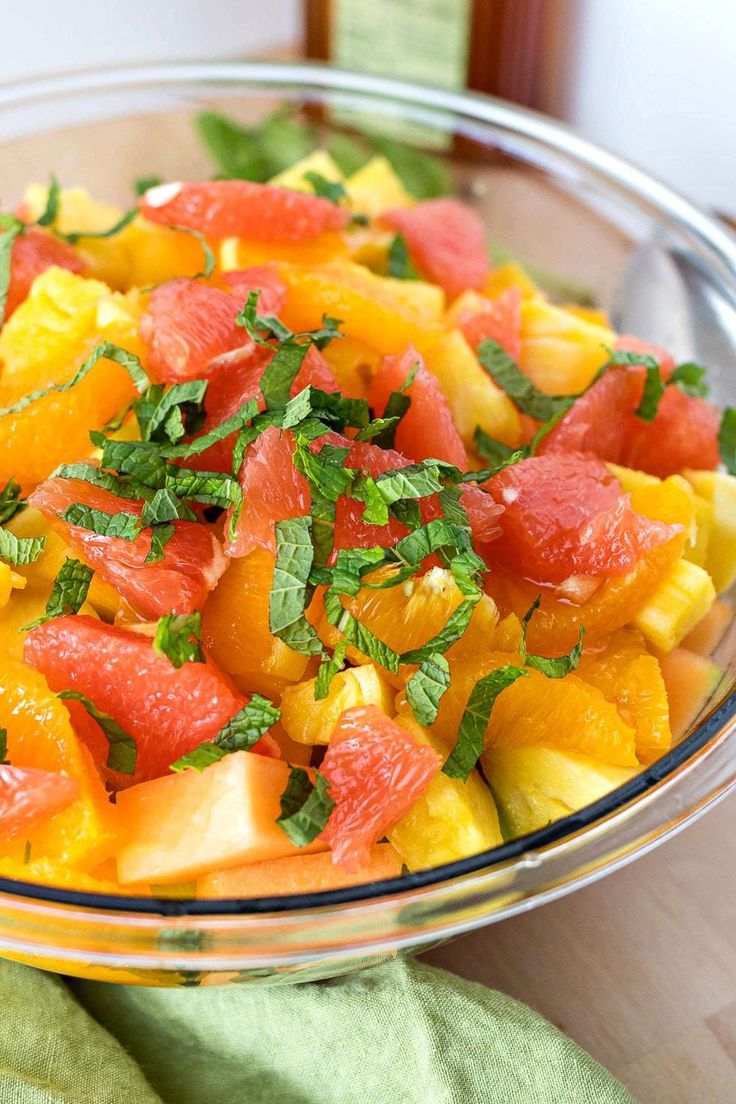 Fresh Citrus Fruit Salad with Mint