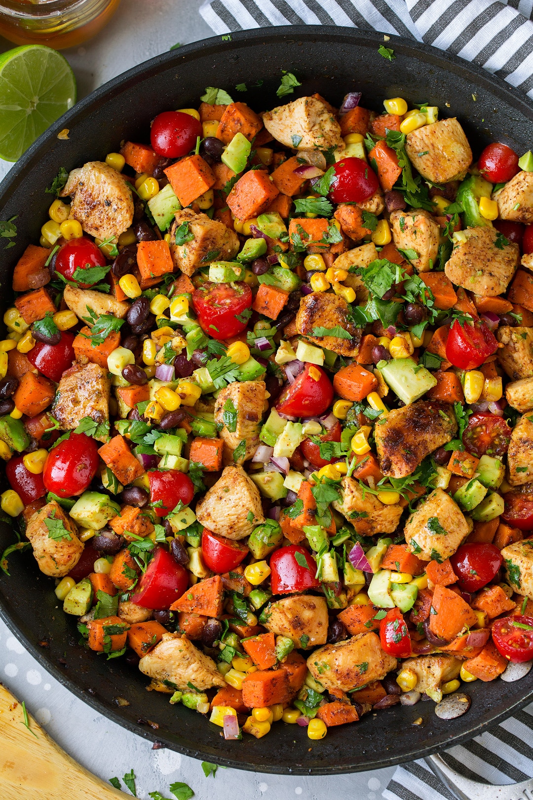 Sheet Pan Chile-Lime Grilled Chicken with Black Beans