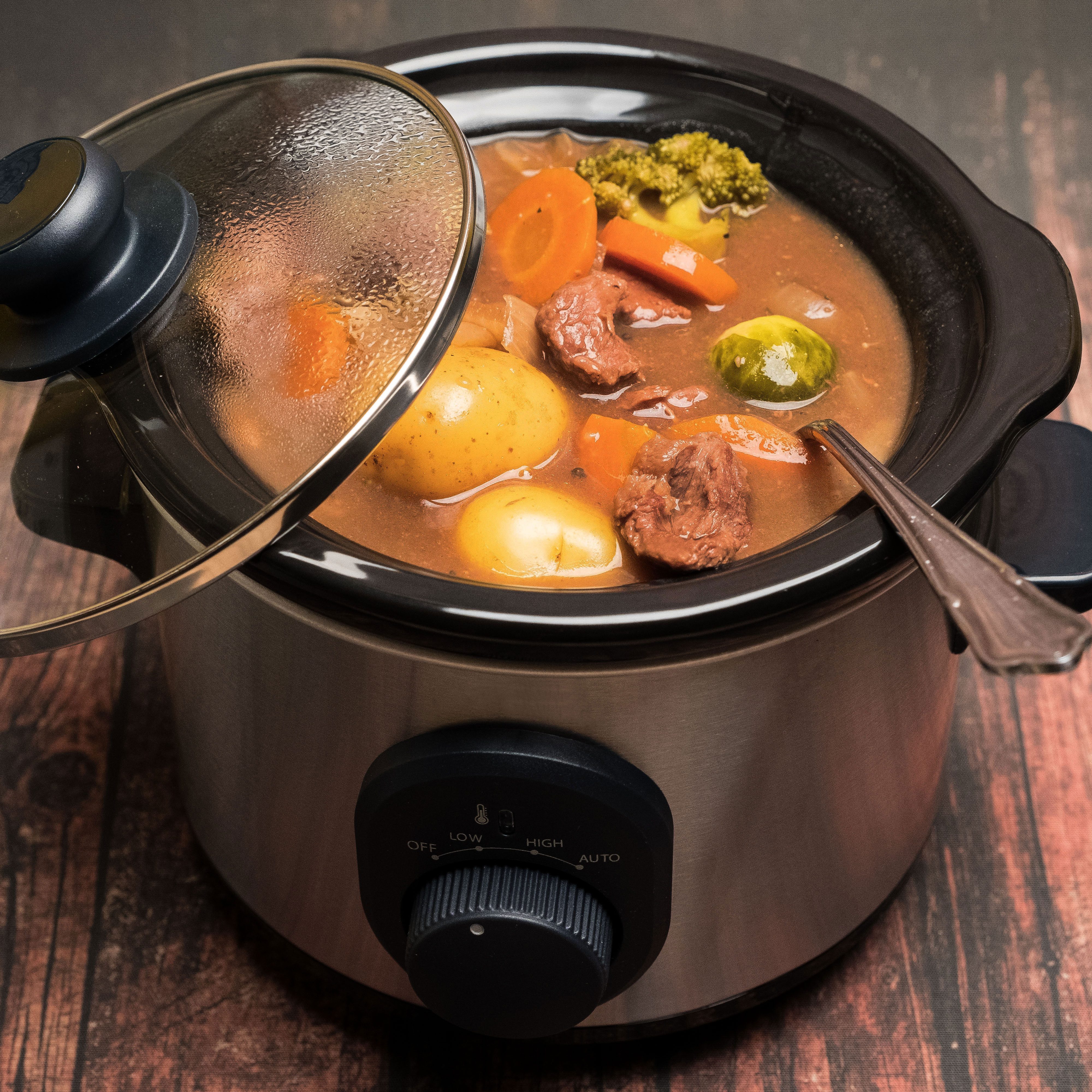 Slow Cooker Beef and Sweet Potato Stew