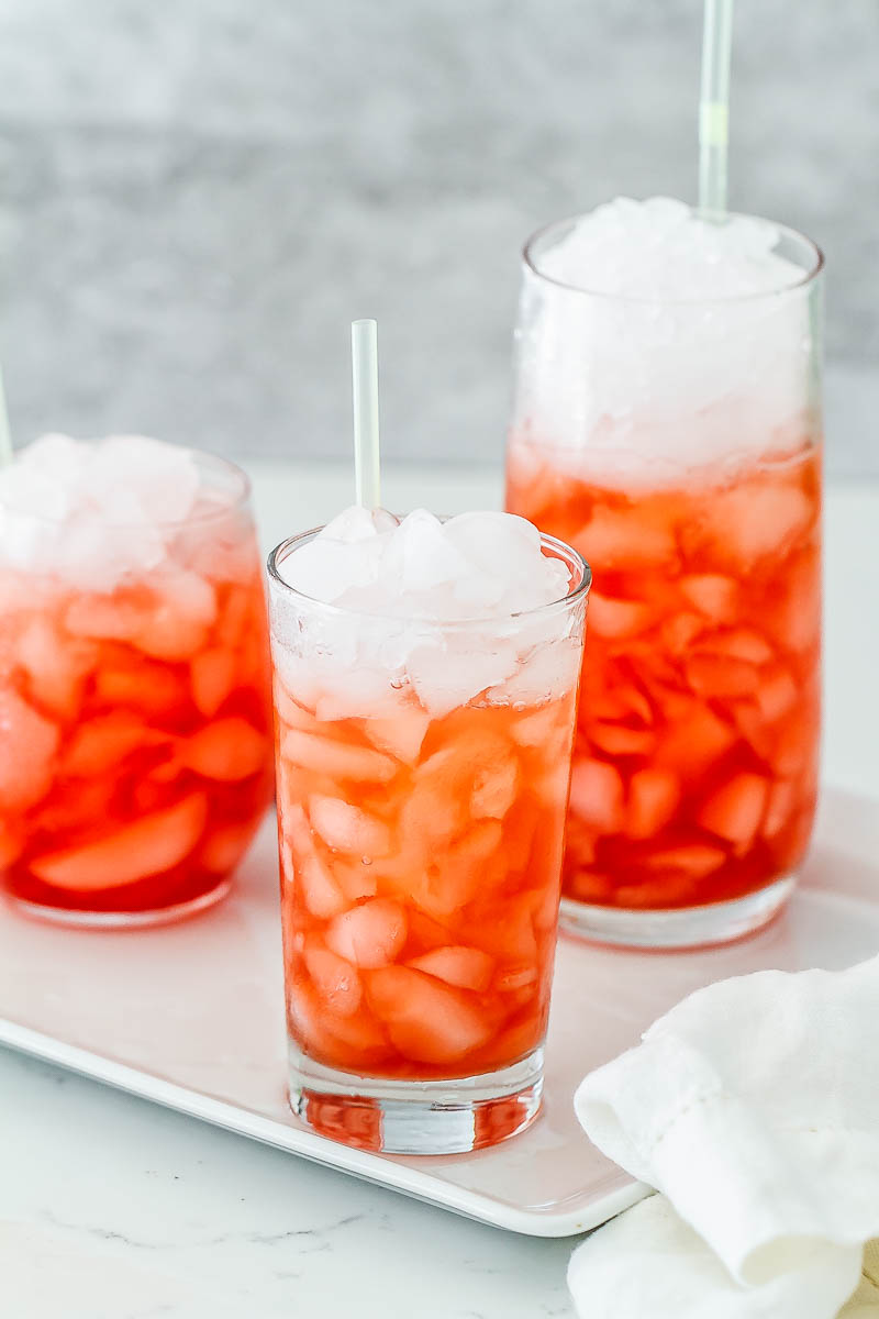 Strawberry and Basil Infused Lemonade