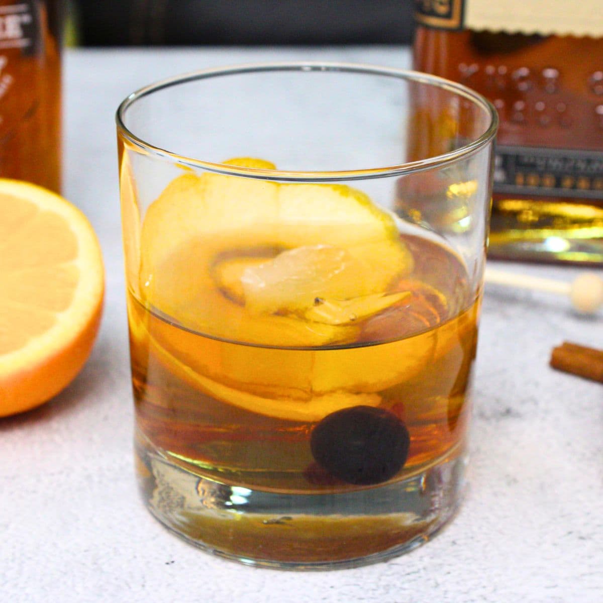 Spiced Bourbon Old Fashioned: Maple & Orange