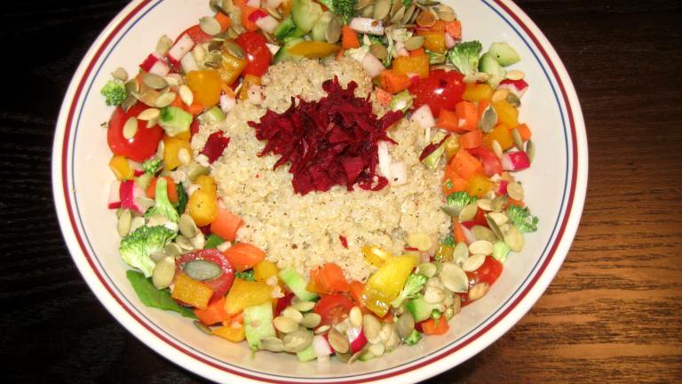 Boredom-Buster Rainbow Quinoa Salad with Citrus Vinaigrette