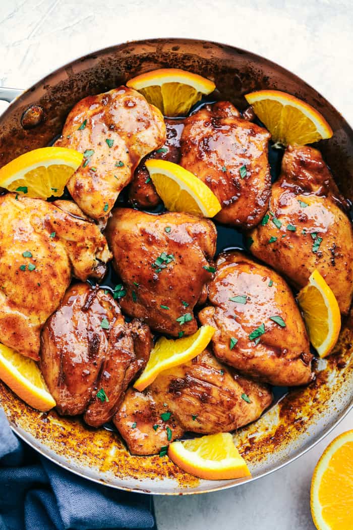 Honey-Glazed Roasted Chicken with Cinnamon and Orange Zest