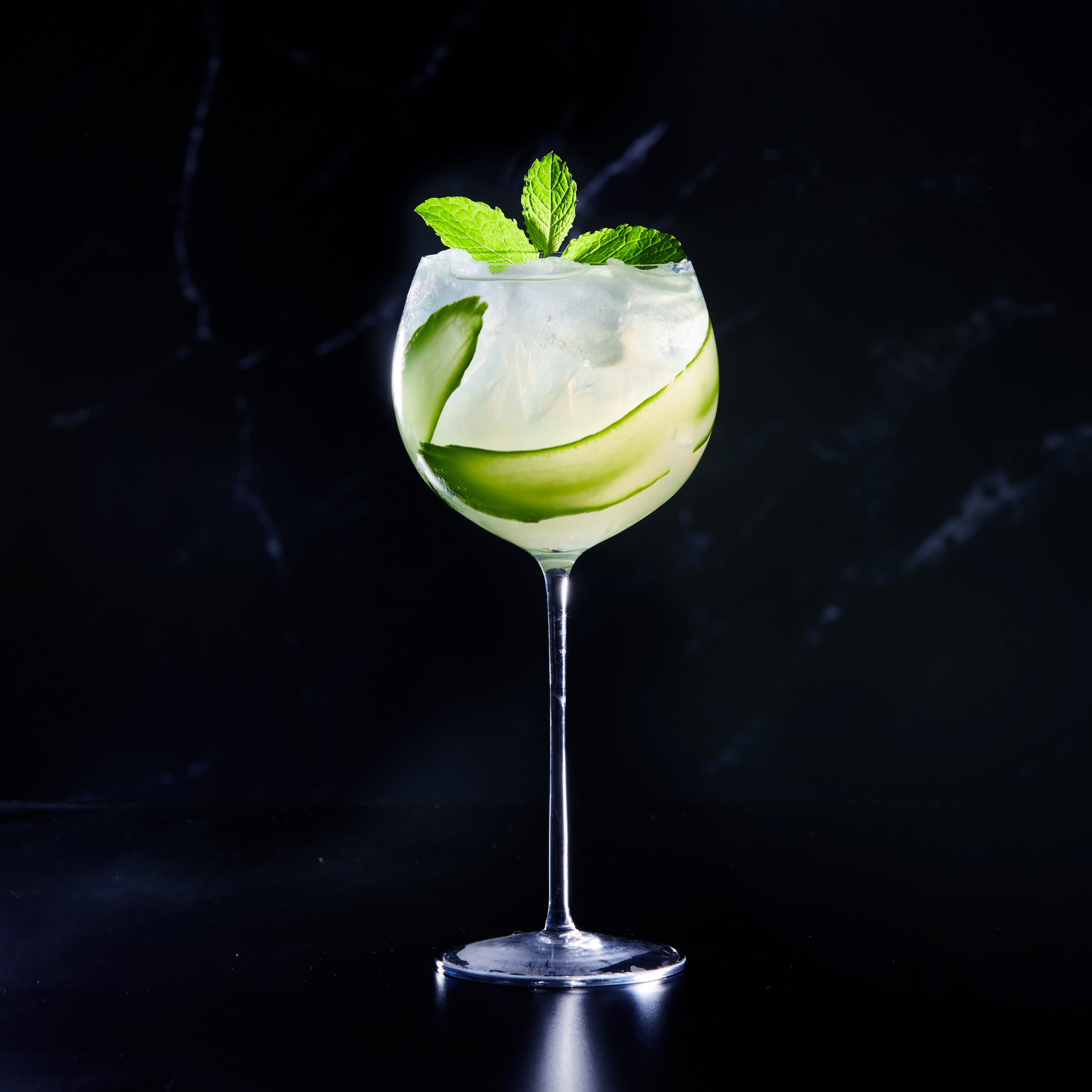 Meme-Madness Margarita Spritz with Cucumber Bubbles