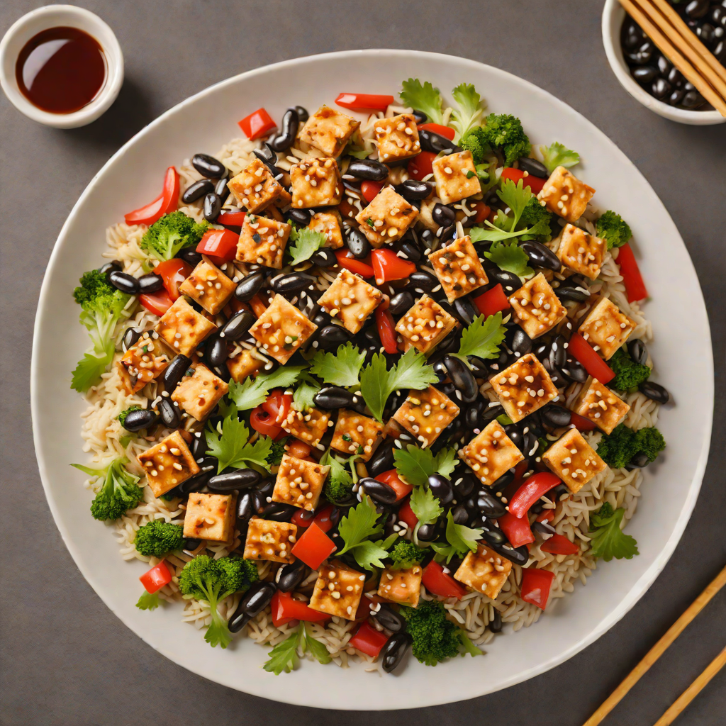 Zhangjiajie-Inspired Black Bean Tofu Stir Fry