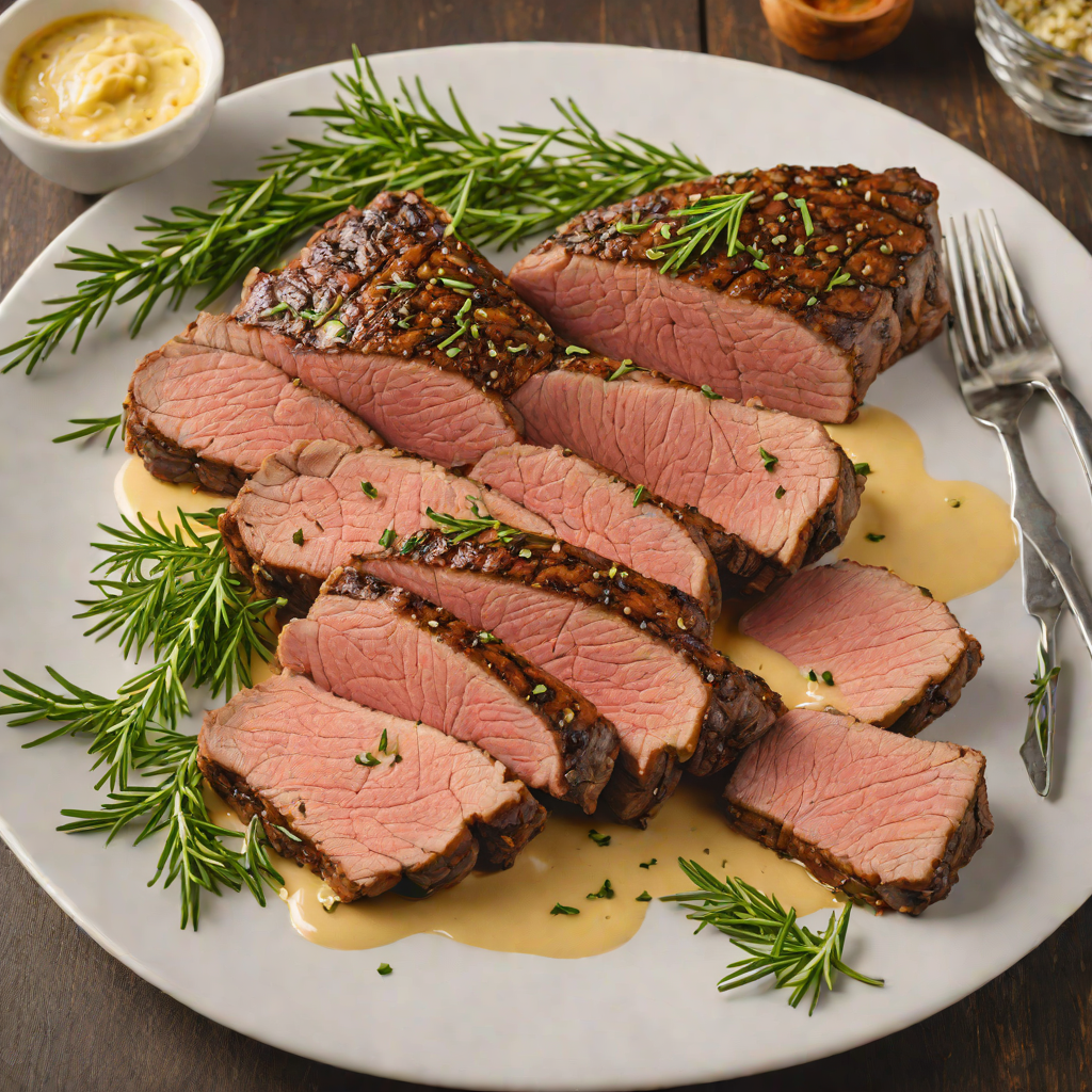 Pan-Seared Tri-Tip Steak with Garlic Rosemary Butter