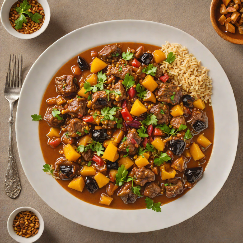 Slow-Simmered Lamb Tagine with Regional Dried Fruits