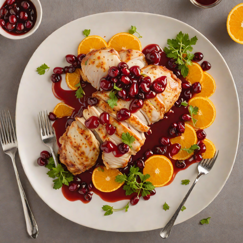 Pan-Seared Chicken with Cranberry Orange Glaze