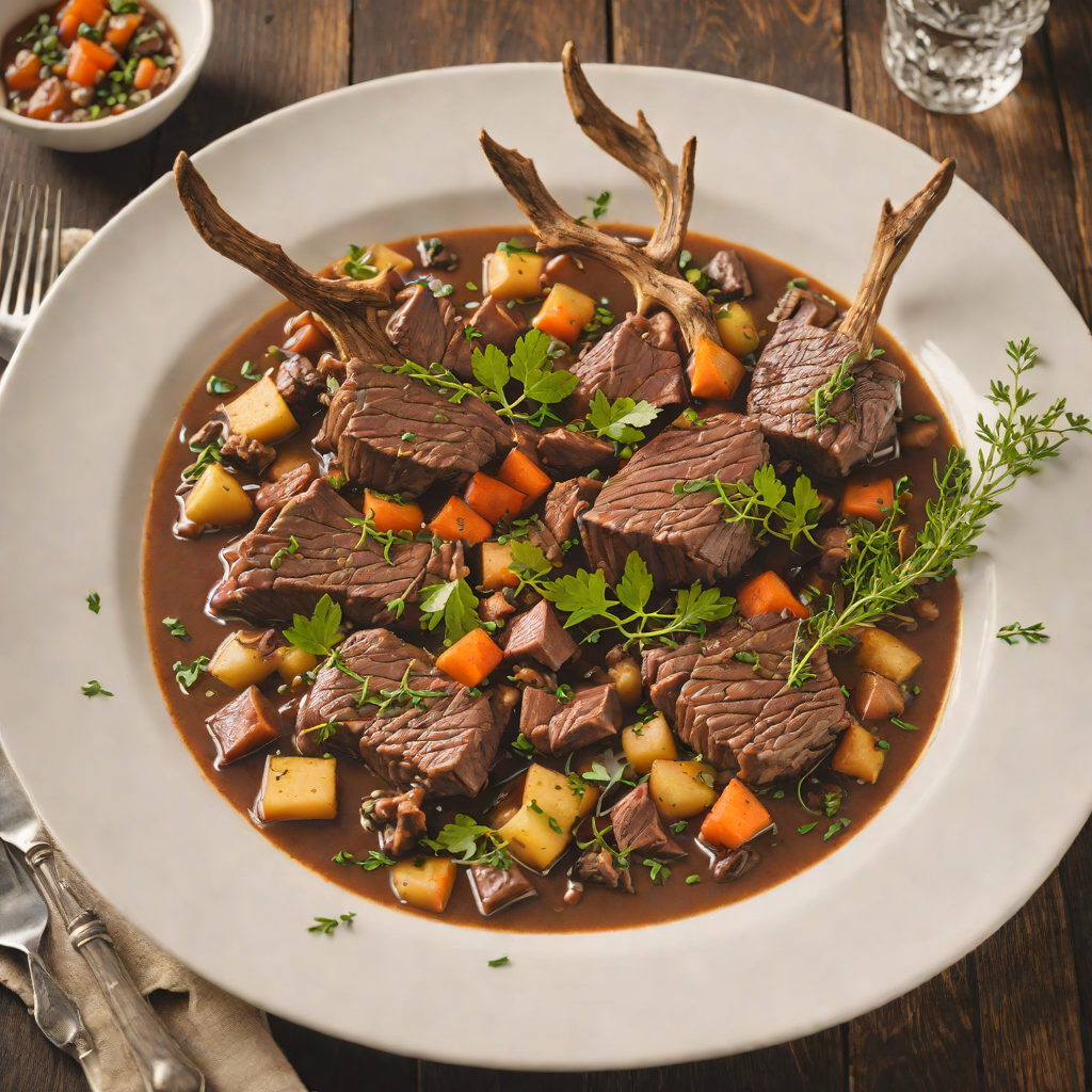 Herb-Roasted Reindeer-Style Venison Stew
