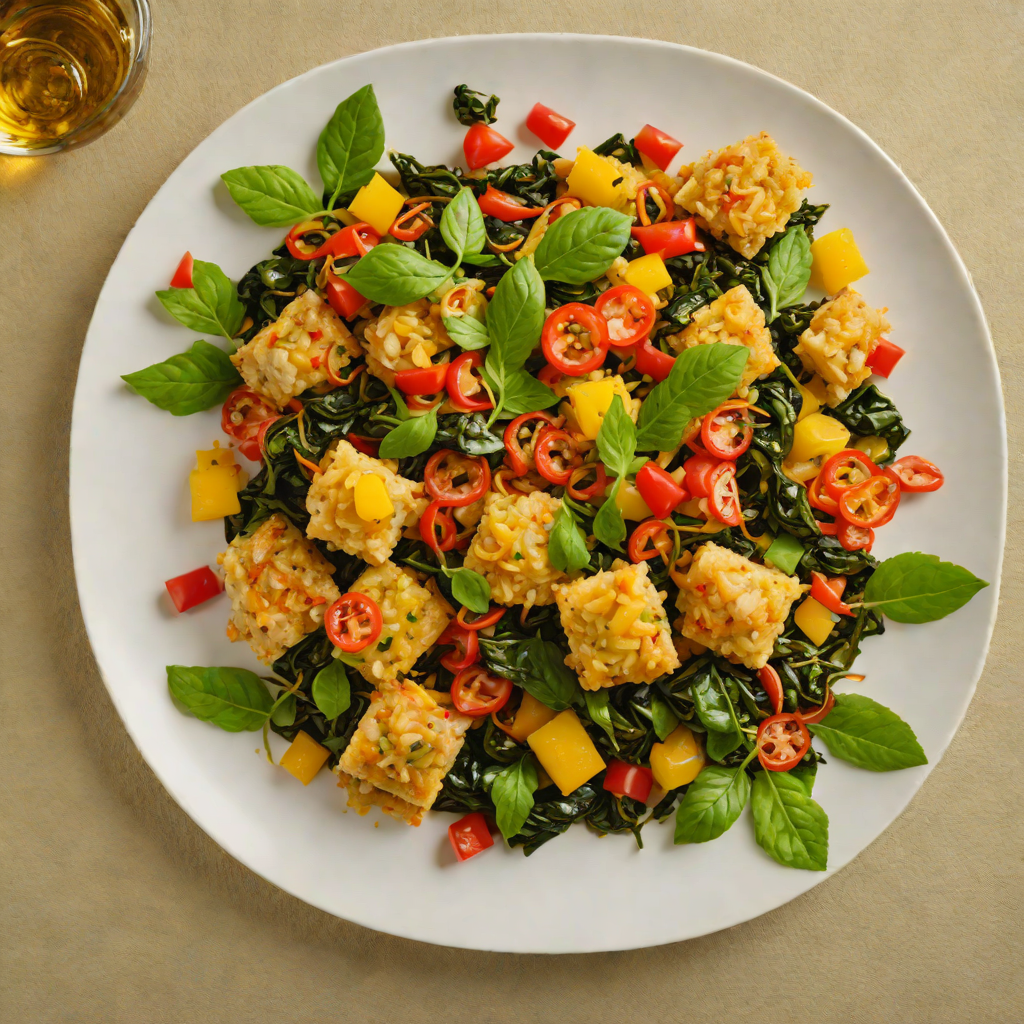 Pan-Fried Saltfish and Callaloo with Scotch Bonnet