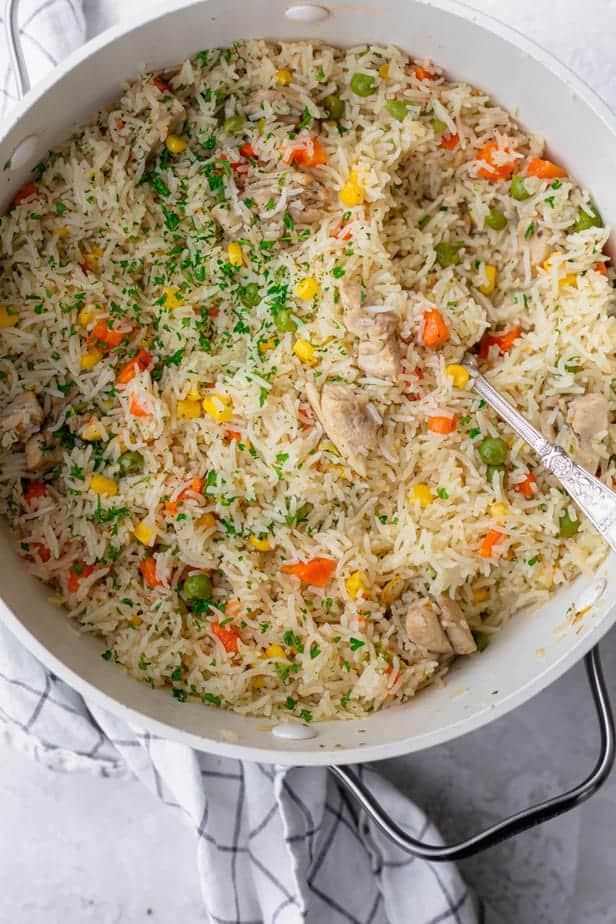 One-Pan Chicken and Rice with Vegetables