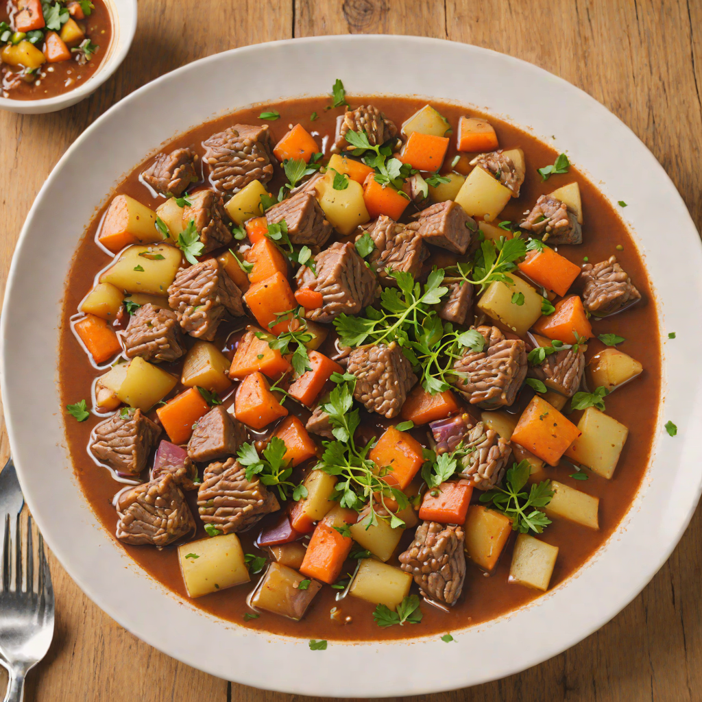 Slow-Simmered Regional Lamb Stew with Root Vegetables
