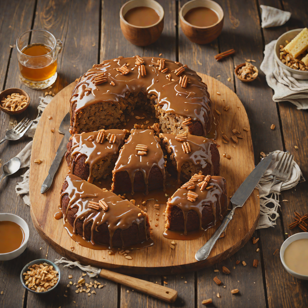 Slow Cooker Whiskey Cake with Brown Sugar Glaze