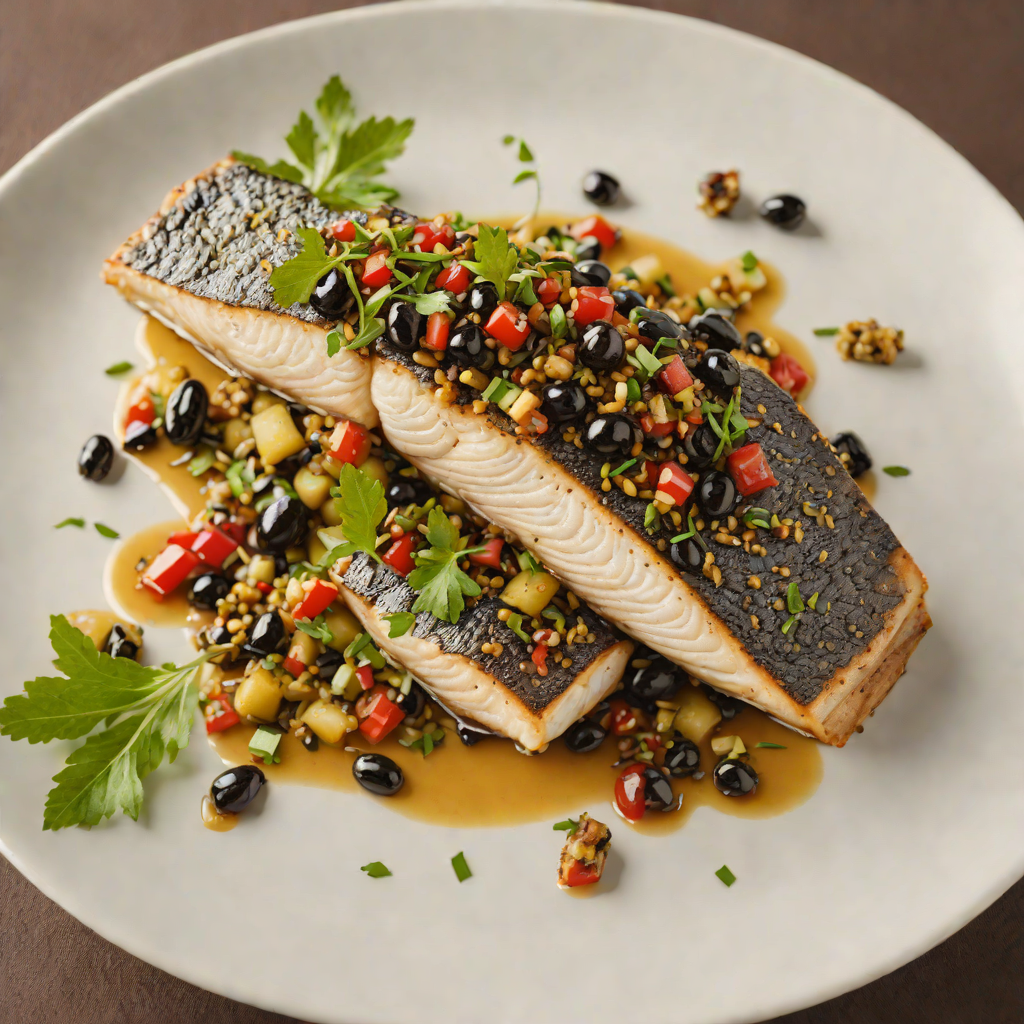 Sautéed Mediterranean Sea Bass with Regional Olive Tapenade