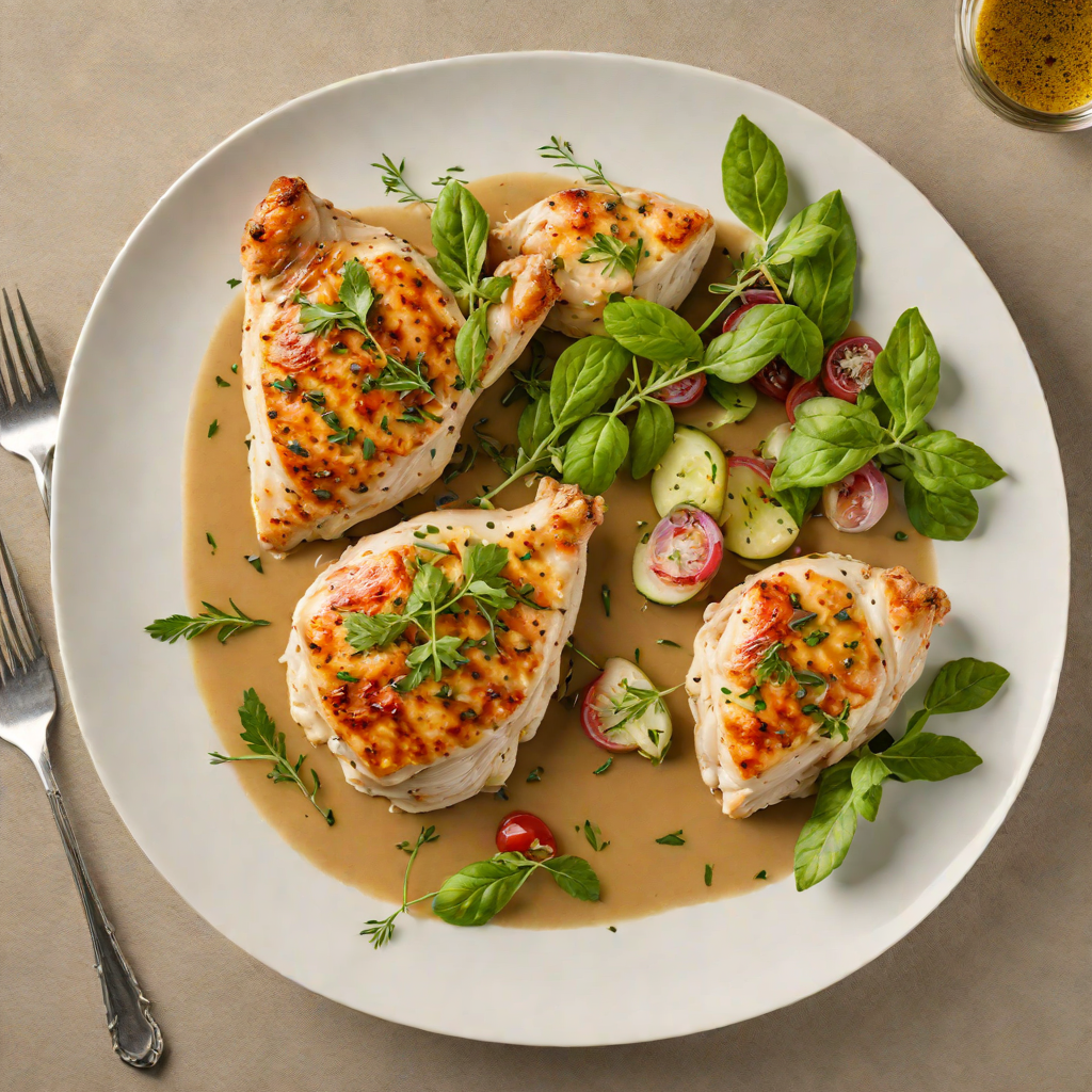 Pan-Seared Chicken with Local Herb Pan Sauce