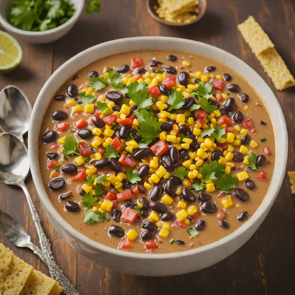Spicy Smoky Corn and Black Bean Chowder