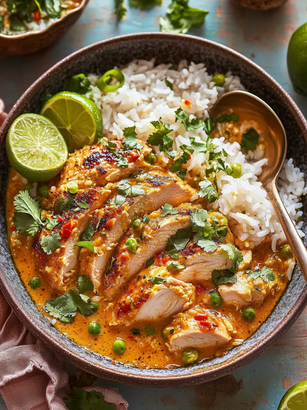 Pan-Seared Chicken Breast with Yellow Curry Coconut Sauce