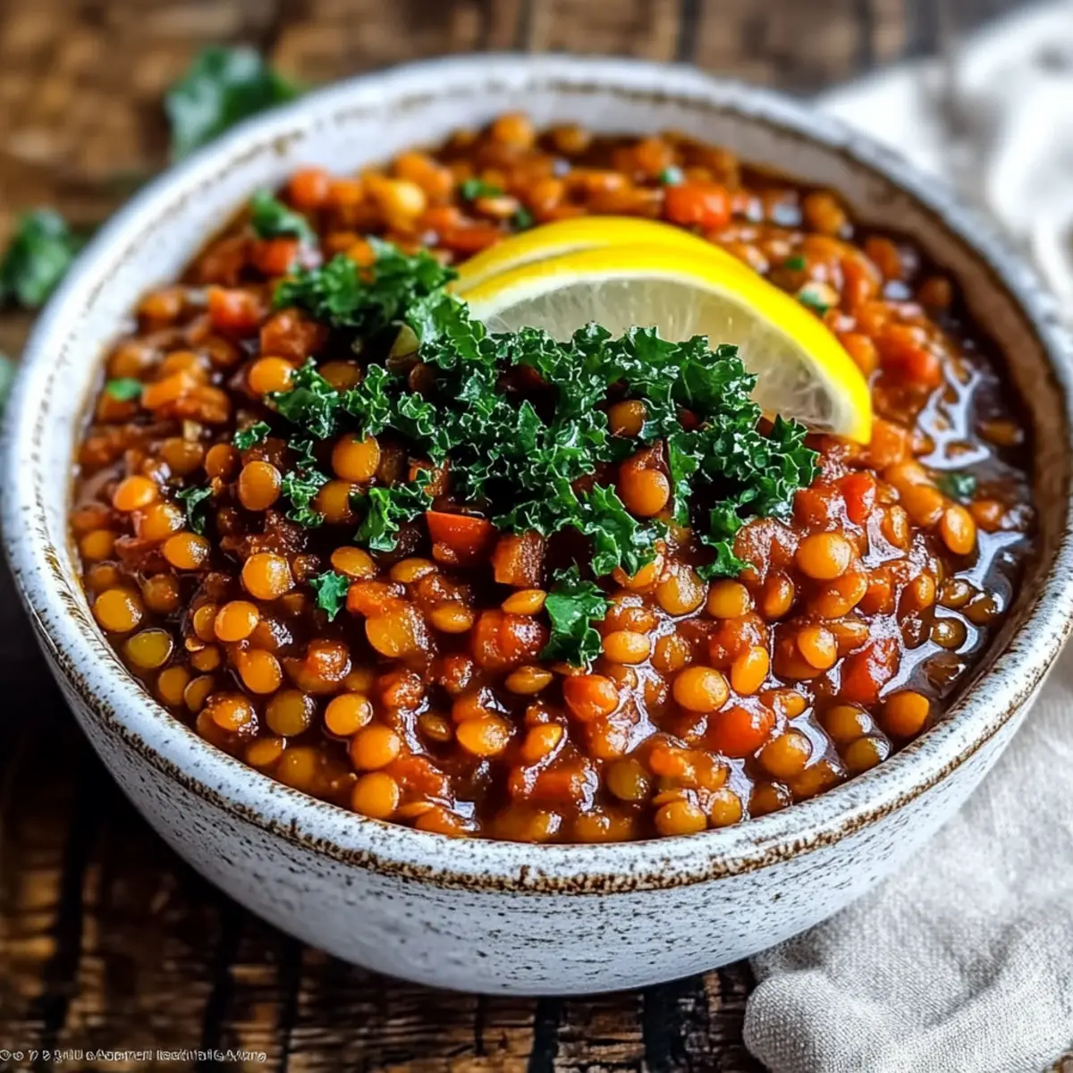 Berbere-Spiced Lentil Stew with Turmeric Ginger Cabbage