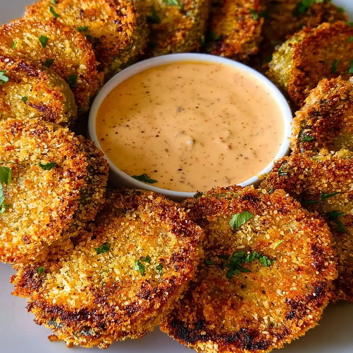 Pan-Fried Green Tomatoes with Spicy Remoulade