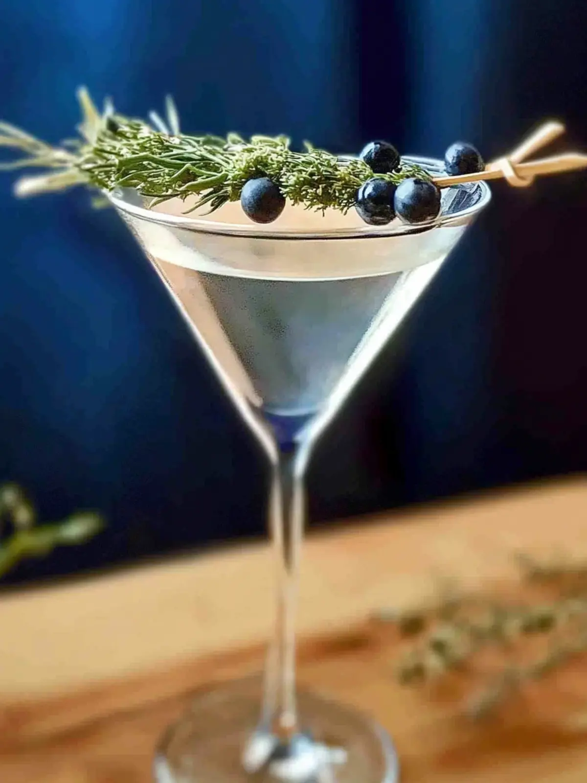 Martini with Juniper-Infused Gin and Lemon Twist