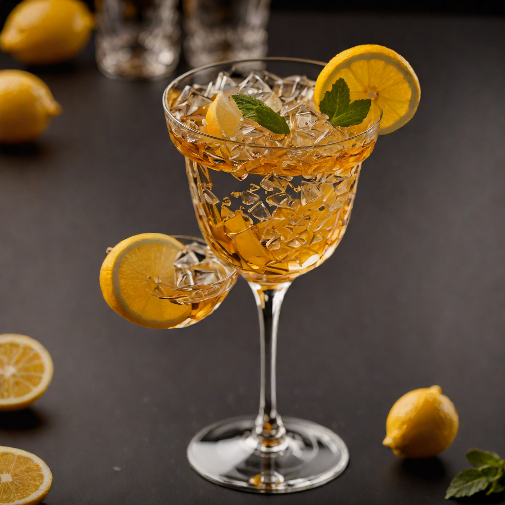 Sweet Vermouth and Bénédictine Stirred Cocktail with Lemon Zest