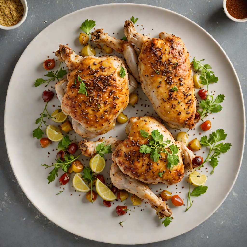 Cardamom-Infused Chicken with Salt and Pepper Crust