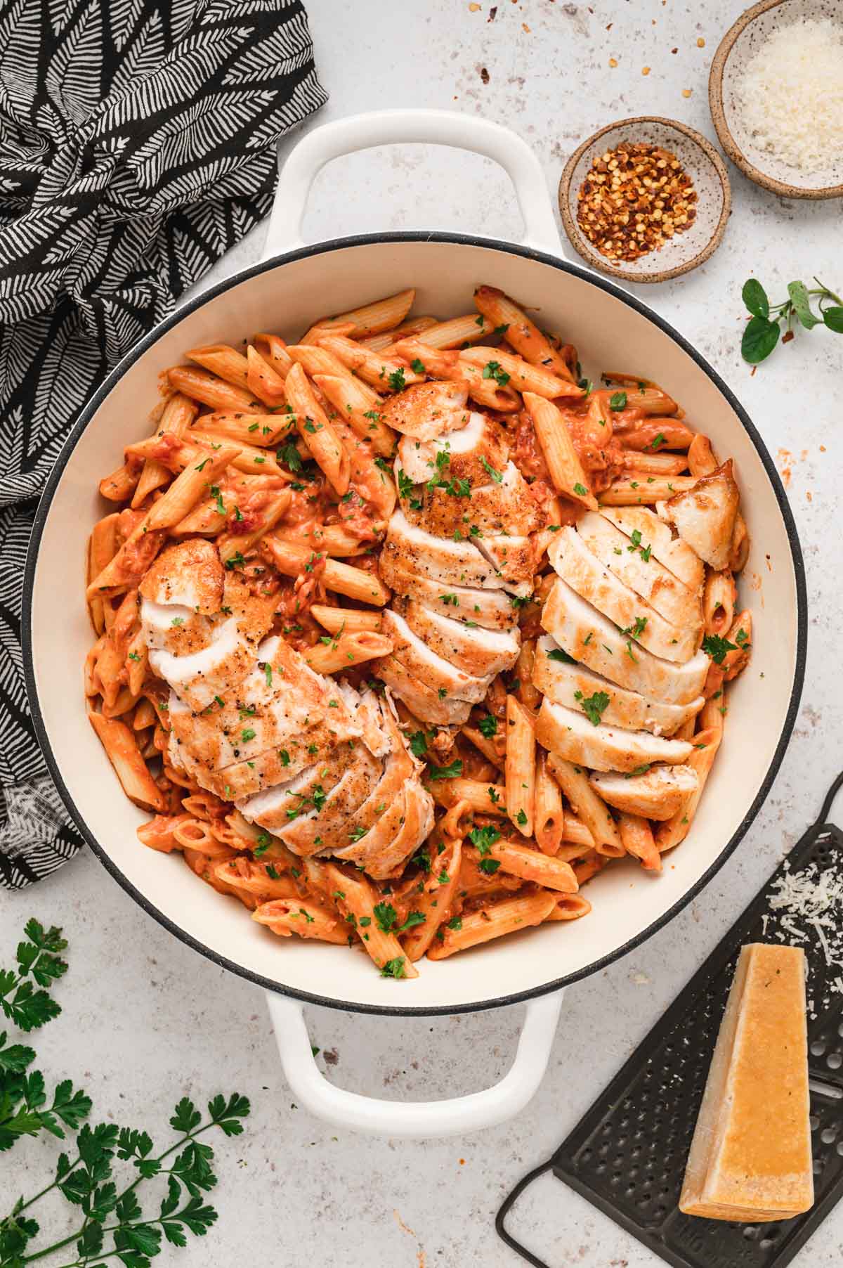 Census-Style Spiced Chicken Pasta