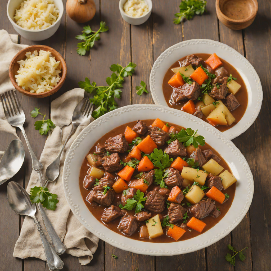Midwestern Comfort Slow Cooker Beef Stew with Root Vegetables