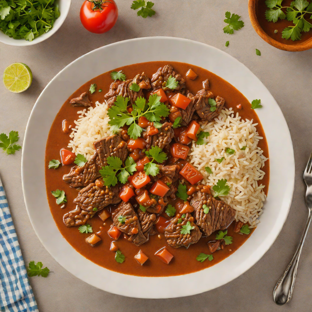 Slow-Cooked Salvadoran Beef Carne Guisada with Tomato Sauce