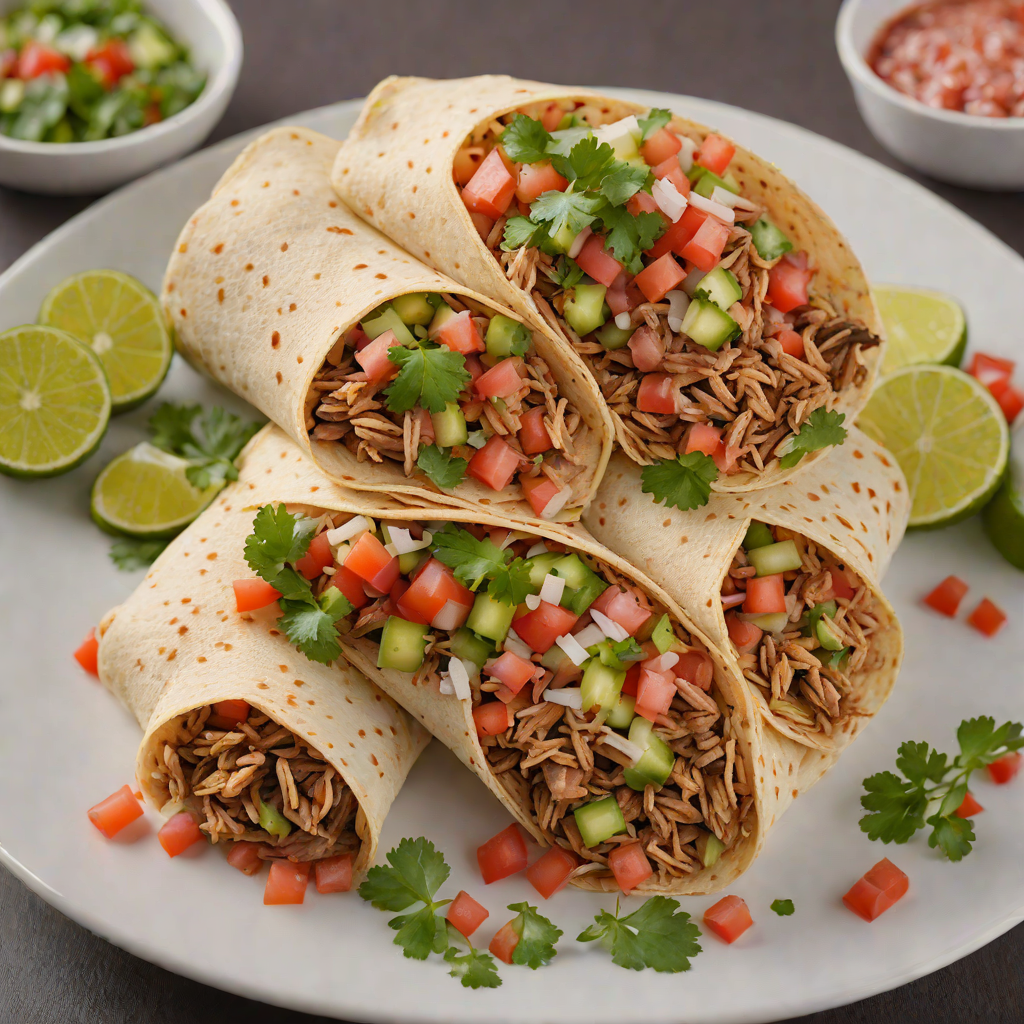 Mission-Style Carnitas Burrito with Fresh Pico de Gallo