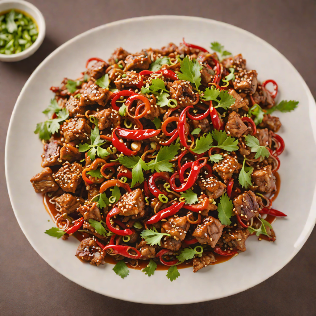 Spicy Stir-Fried Pork with Dried Chilies and Garlic