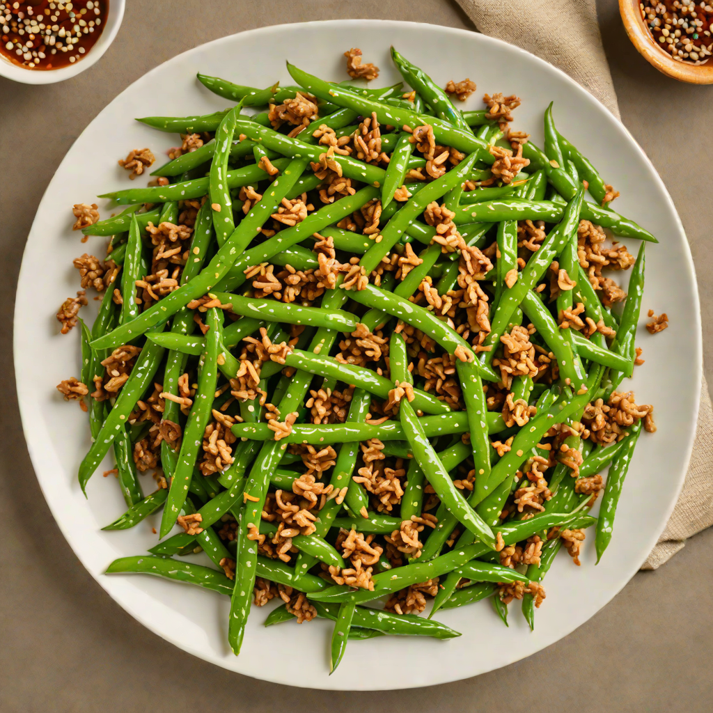 Hunan-Style Dry-Fried Green Beans with Minced Pork