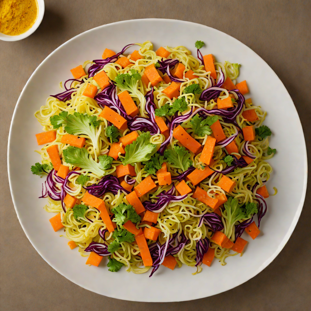 Sautéed Spiced Cabbage and Carrots with Turmeric and Mustard Seeds