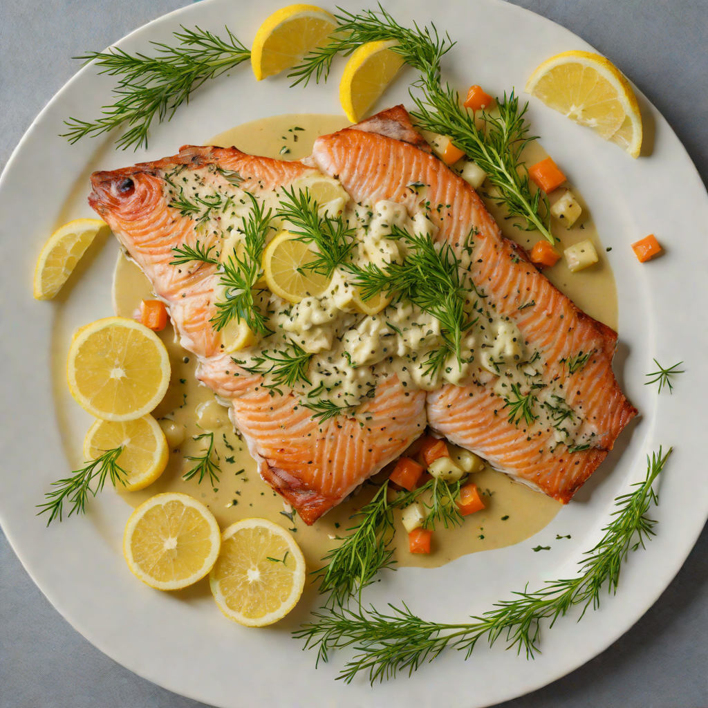 Pan-Seared Trout with Lemon-Dill Herb Sauce